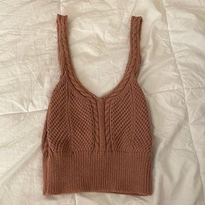 Pacsun Brown Knit Top